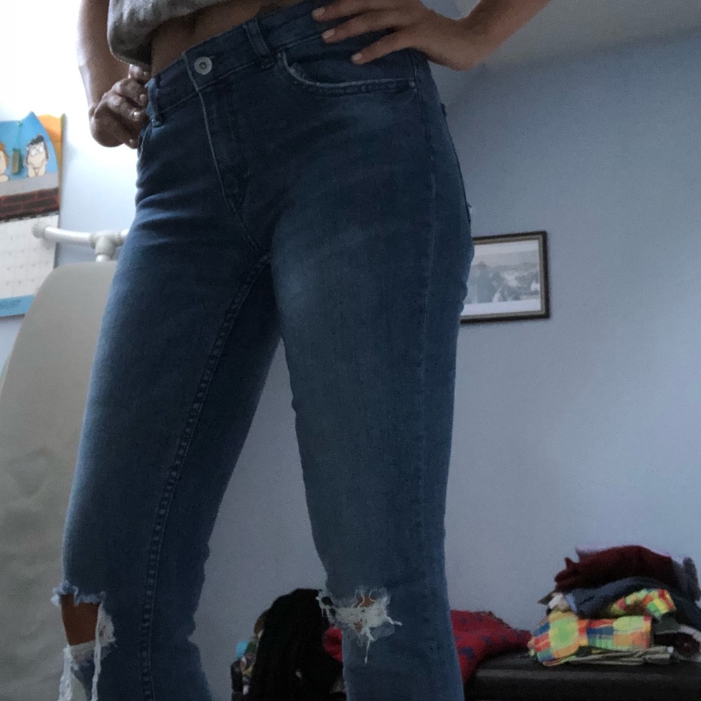Disstressed Skinny jeans